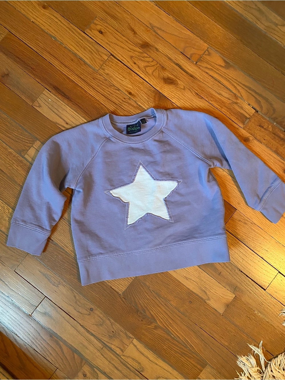 ⭐️ Boden Kids' Periwinkle Star Sweatshirt